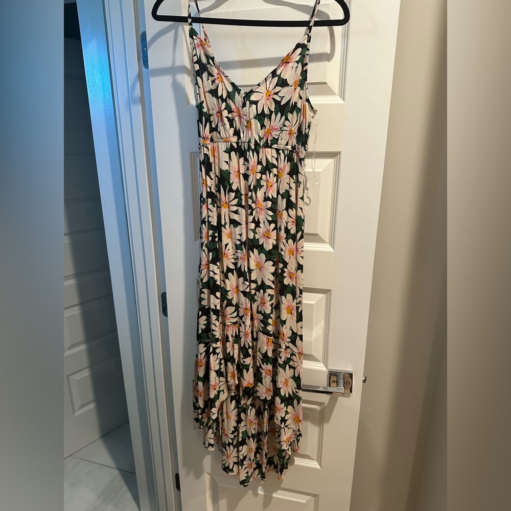 Hi lo floral dress